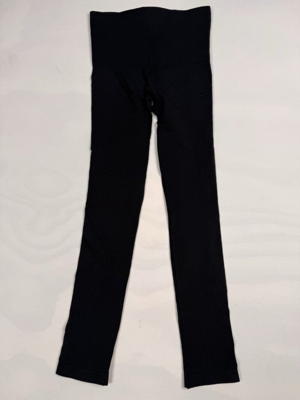 Spanx Take Off High Waist Seamless Leggings Womens M Black Ribbed Waistband